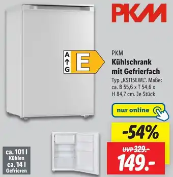 Lidl PKM Kühlschrank mit Gefrierfach Angebot