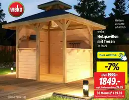 Lidl Weka Holzpavillon mit Tresen Angebot