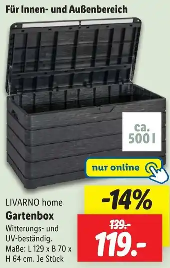 Lidl LIVARNO home Gartenbox Angebot