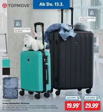 Lidl TOPMOVE Trolley-Reisekoffer/-Bordcase Angebot