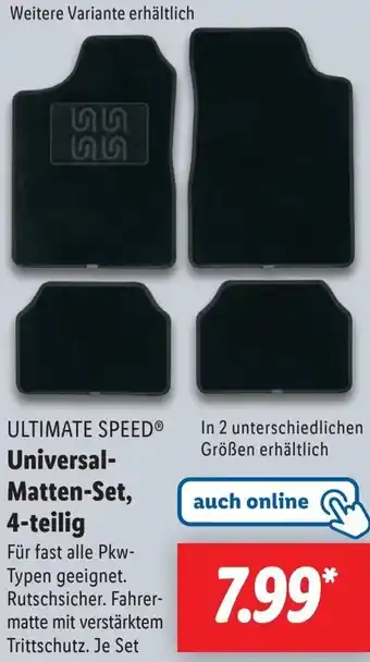 Lidl ULTIMATE SPEED Universal- Matten-Set, 4-teilig Angebot