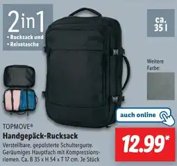 Lidl TOPMOVE Handgepäck-Rucksack Angebot