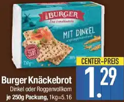 E-Center Burger Knäckebrot Angebot