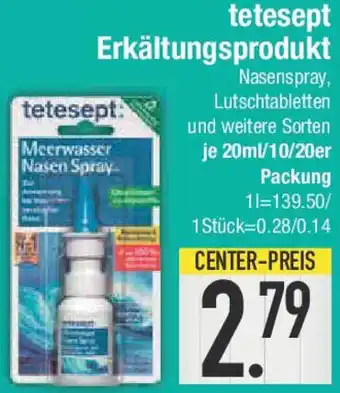 E-Center tetesept Erkältungsprodukt Angebot