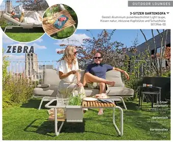 Möbel Martin Zebra 3-sitzer gartensofa Angebot