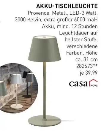 Möbel Martin Casa Nova Akku Tischleuchte Angebot