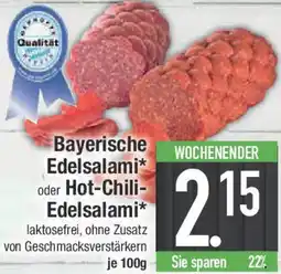 E-Center Bayerische Edelsalami oder Hot-Chili Edelsalami Angebot