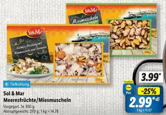 Lidl Sol & Mar Meeresfrüchte/Miesmuscheln Angebot