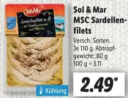 Lidl Sol & Mar MSC Sardellenfilets Angebot