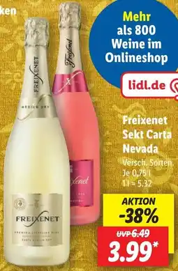 Lidl Freixenet Sekt Carta Nevada Angebot