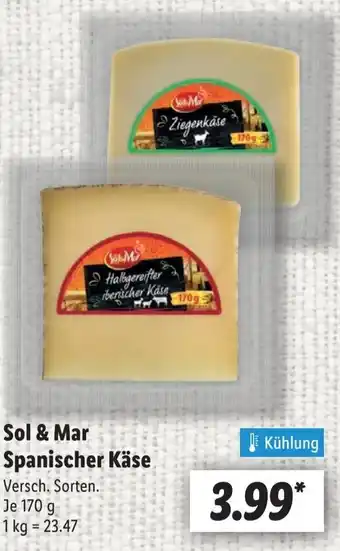 Lidl Sol & Mar Spanischer Käse Angebot