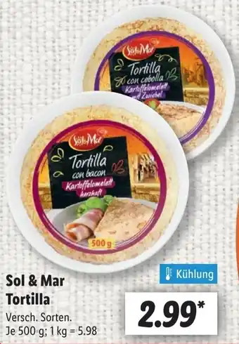 Lidl Sol & Mar Tortilla Angebot