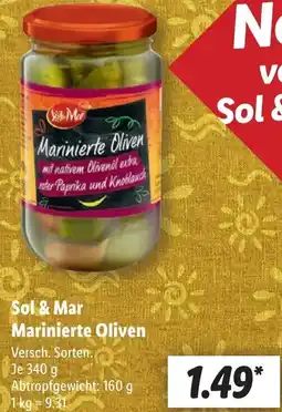 Lidl Sol & Mar Marinierte Oliven Angebot