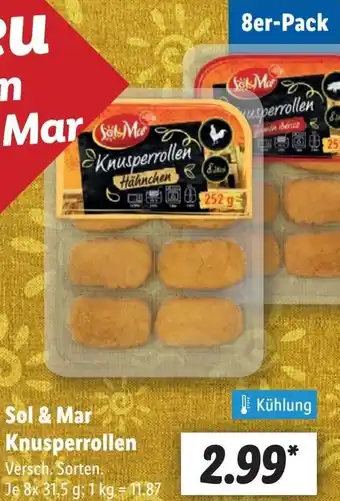 Lidl Sol & Mar Knusperrollen Angebot