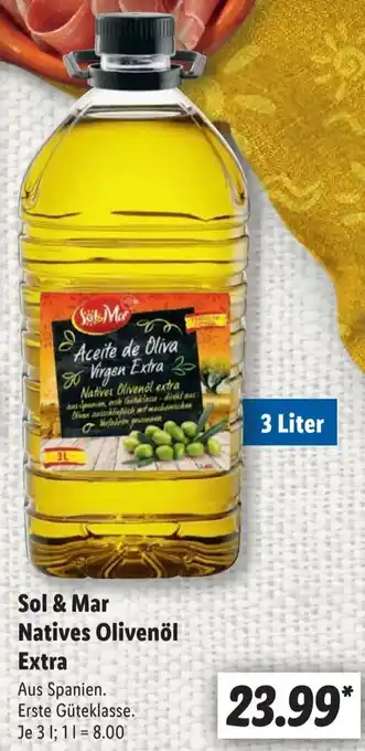 Lidl Sol & Mar Natives Olivenöl Extra Angebot