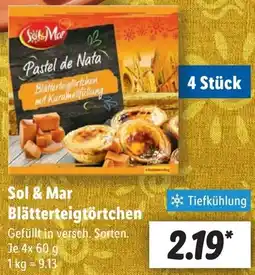 Lidl Sol & Mar Blätterteigtörtchen Angebot