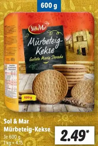 Lidl Sol & Mar Mürbeteig-Kekse Angebot