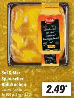 Lidl Sol & Mar Spanischer Rührkuchen Angebot