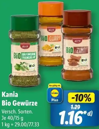 Lidl Kania Bio Gewürze Angebot