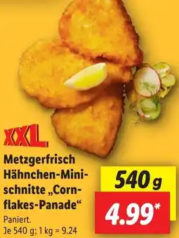 Lidl Metzgerfrisch Hähnchen-Minischnitte „Cornflakes-Panade" Angebot