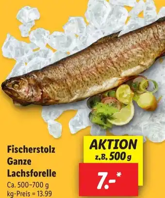 Lidl Fischerstolz Ganze Lachsforelle Angebot