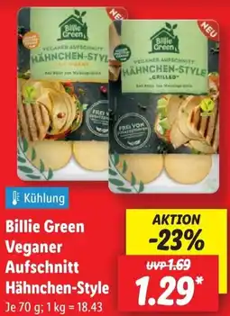 Lidl Billie Green Veganer Aufschnitt Hähnchen-Style Angebot