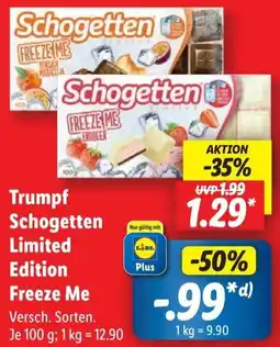 Lidl Trumpf Schogetten Limited Edition Freeze Me Angebot