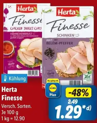 Lidl Herta Finesse Angebot