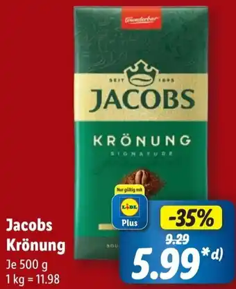 Lidl Jacobs Krönung Angebot