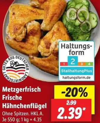 Lidl Metzgerfrisch Frische Hähnchenflügel Angebot