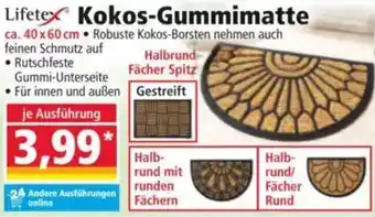 Norma Lifetex Kokos-Gummimatte Angebot