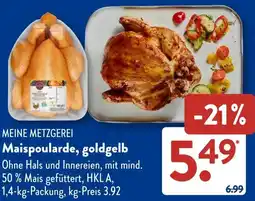 Aldi Süd MEINE METZGEREI Maispoularde, goldgelb Angebot