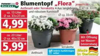 Norma Powertec Garden Blumentopf „Flora" Angebot