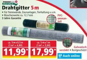 Norma Powertec Garden Drahtgitter 5 m Angebot