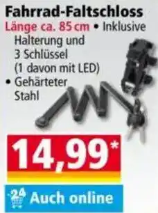 Norma Fahrrad-Faltschloss Angebot