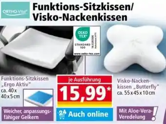 Norma ORTHO-Vital Funktions-Sitzkissen/ Visko-Nackenkissen Angebot