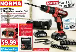 Norma KRAFT WERKZEUGE Akku Schlagbohrschrauber-Set Angebot