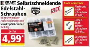 Norma KRAFT WERKZEUGE Selbstschneidende Edelstahl Schrauben Angebot