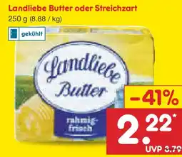 Netto Marken-Discount Landliebe Butter oder Streichzart Angebot