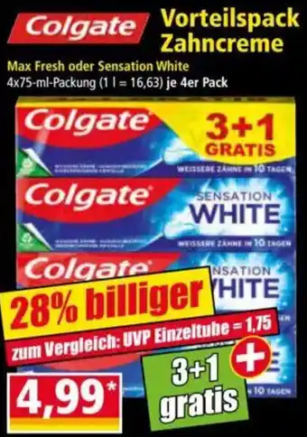 Norma Colgate Vorteilspack Zahncreme Angebot