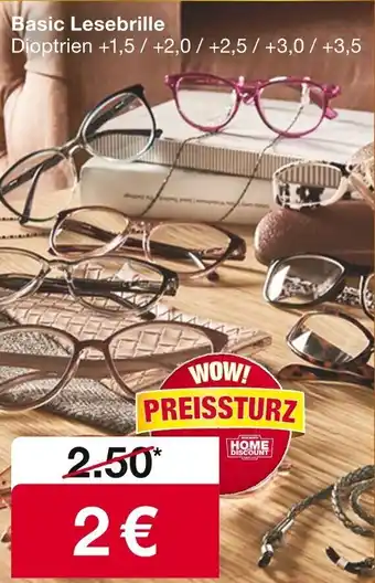 Woolworth Basic Lesebrille Angebot