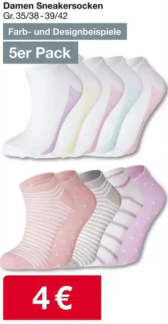 Woolworth Damen Sneakersocken Angebot