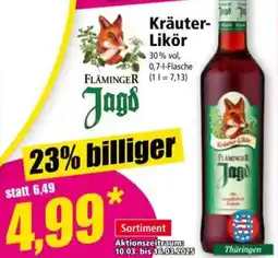 Norma Fläminger Jagd Kräuter-Likör Angebot