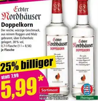 Norma Echter Nordhäuser Doppelkorn Angebot