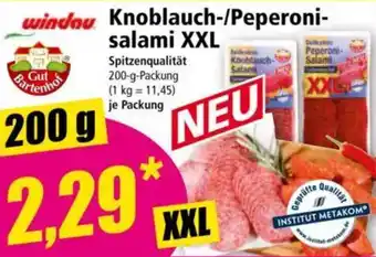 Norma Gut Bartenhof Knoblauch-/Peperonisalami XXL Angebot