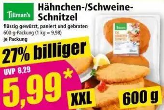 Norma Tillman's Hähnchen-/Schweine Schnitzel Angebot