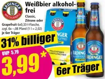 Norma Erdinger Weissbrau Weißbier alkoholfrei Angebot