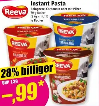 Norma Reeva Instant Pasta Angebot