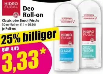 Norma HIDRO FUGAL Deo Roll-on Angebot