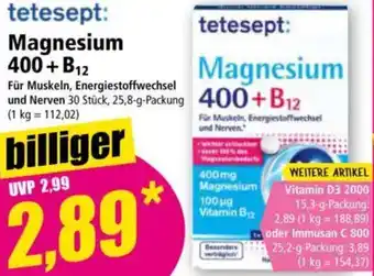 Norma tetesept: Magnesium 400+B12 Angebot